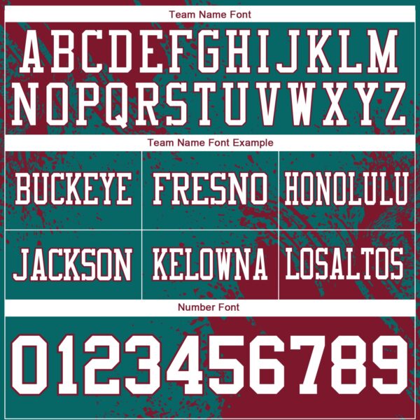 Custom Teal White-Crimson 3D Pattern Abstract Brush Stroke Authentic Football Jersey