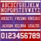 3DPattern8784-2 Custom Purple White-Red 3D Pattern Abstract Brush Stroke Authentic Football Jersey