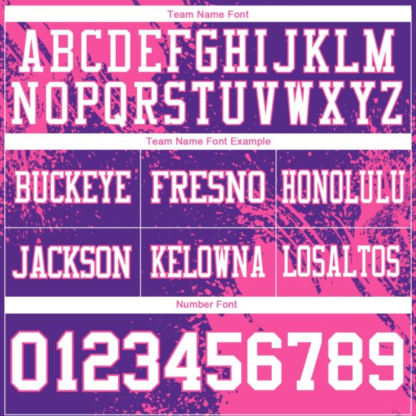 Custom Purple White-Pink 3D Pattern Abstract Brush Stroke Authentic Football Jersey