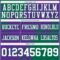 3DPattern8789-2 Custom Purple White-Kelly Green 3D Pattern Abstract Brush Stroke Authentic Football Jersey