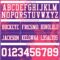 3DPattern8795-2 Custom Purple White-Neon Pink 3D Pattern Abstract Brush Stroke Authentic Football Jersey