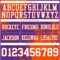 3DPattern8798-2 Custom Purple White-Orange 3D Pattern Abstract Brush Stroke Authentic Football Jersey