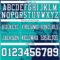 3DPattern8801-2 Custom Aqua White-Navy 3D Pattern Abstract Brush Stroke Authentic Football Jersey
