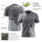 3DPattern8809-1 Custom Steel Gray Gray 3D Pattern Abstract Brush Stroke Authentic Football Jersey