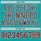 Custom Aqua Red-White Mesh Authentic Football Jersey