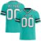 Aqua0219 Custom Aqua White-Black Authentic Football Jersey