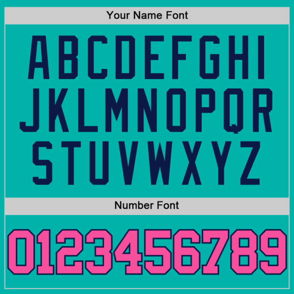 Custom Aqua Pink-Navy Authentic Basketball Jersey