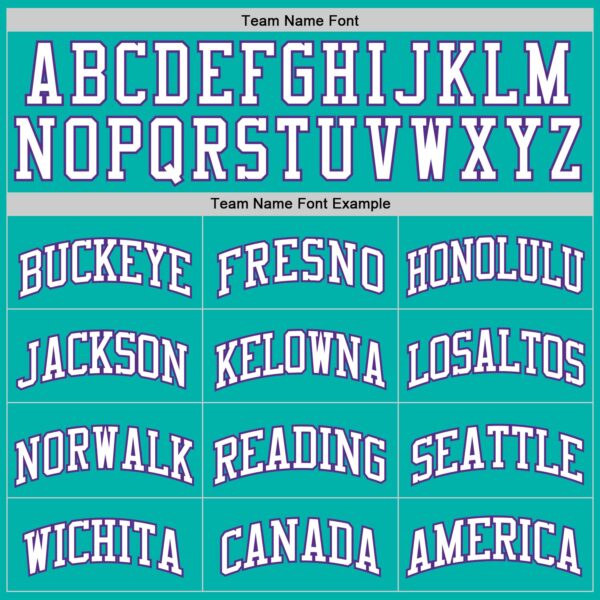 Custom Aqua White-Purple Authentic Basketball Jersey