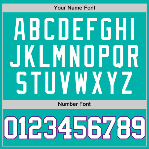 Custom Aqua White-Purple Authentic Basketball Jersey