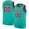 Custom Aqua Red-White Authentic Basketball Jersey