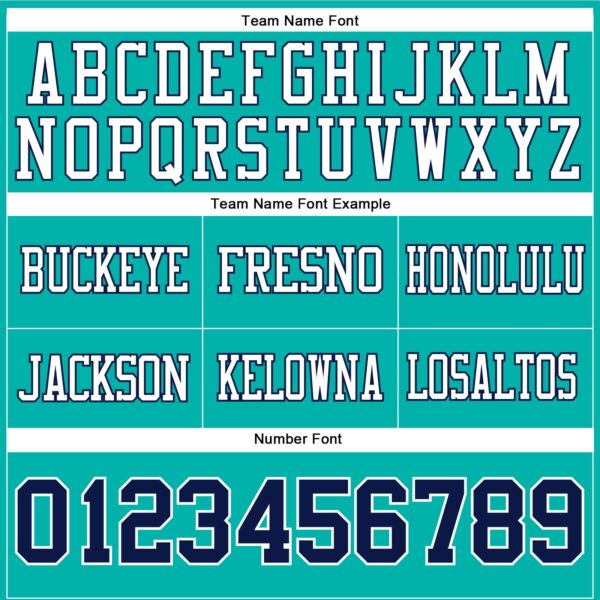 Custom Aqua Navy-White Authentic Football Jersey