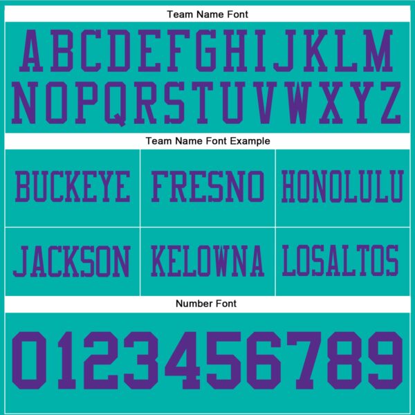 Custom Aqua Purple Authentic Football Jersey