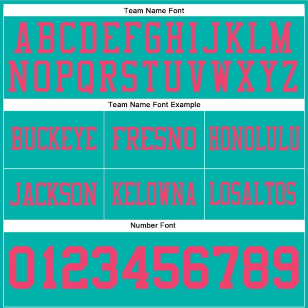 Custom Aqua Neon Pink Authentic Football Jersey