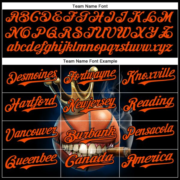 Custom Black Orange Tom Wood Cigar Basketball Authentic Baseball Jersey