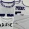 Custom White Black-Purple Authentic Throwback Basketball Jersey