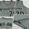 Custom Gray Black-White Authentic Throwback Basketball Jersey
