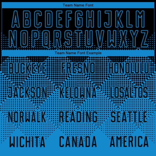 Custom Blue Black Round Neck Sublimation Basketball Suit Jersey