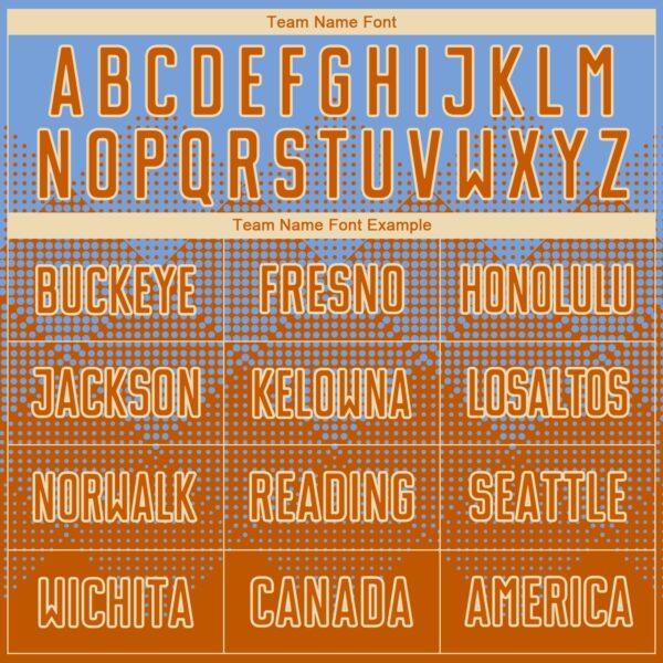 Custom Light Blue Texas Orange-Cream Round Neck Sublimation Basketball Suit Jersey