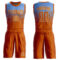 Custom Light Blue Texas Orange-Cream Round Neck Sublimation Basketball Suit Jersey