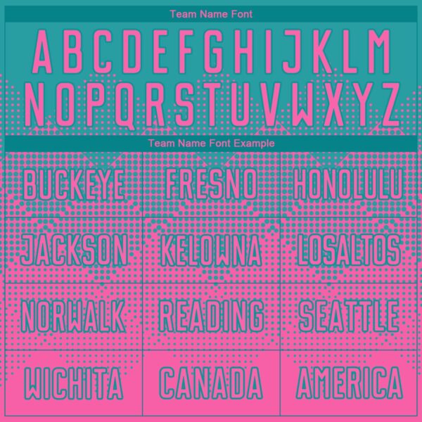 Custom Teal Pink Round Neck Sublimation Basketball Suit Jersey