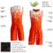 Custom White Orange Round Neck Sublimation Basketball Suit Jersey
