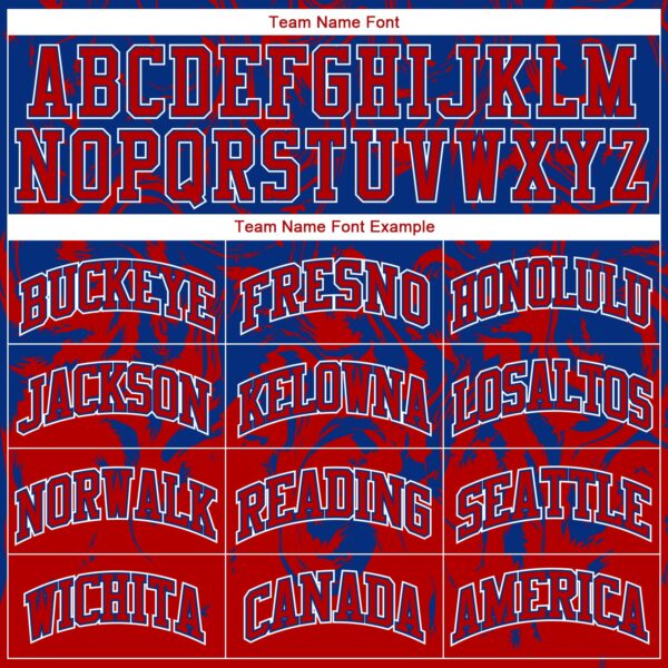 Custom Royal Red-White Round Neck Sublimation Basketball Suit Jersey