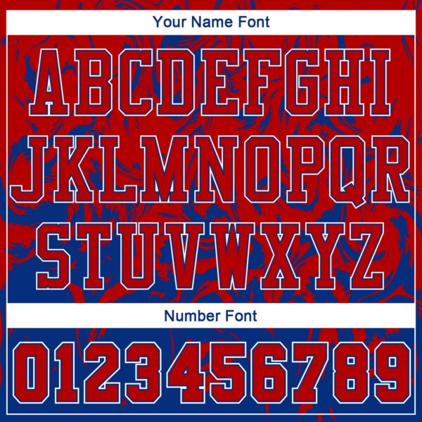 Custom Royal Red-White Round Neck Sublimation Basketball Suit Jersey