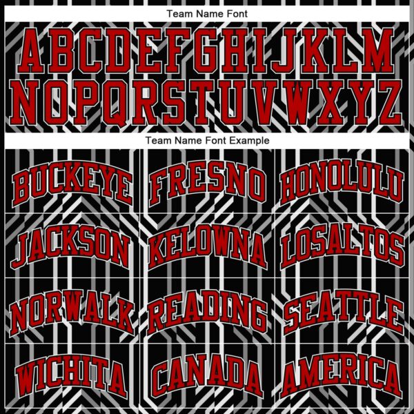 Custom Black Red-White Round Neck Sublimation Basketball Suit Jersey