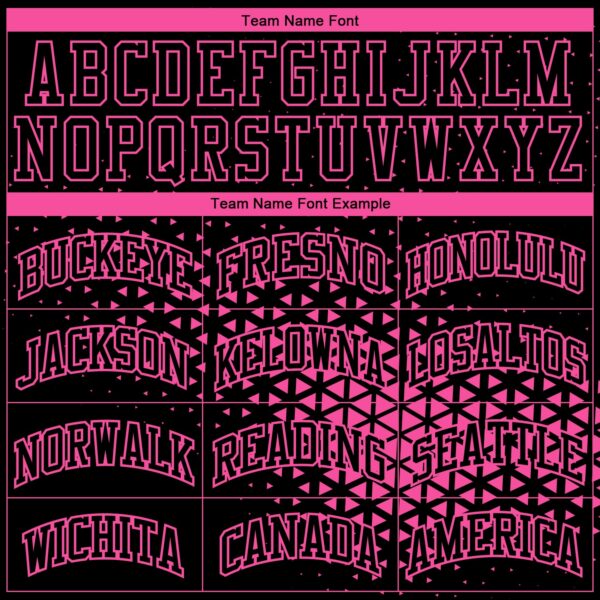 Custom Black Pink Round Neck Sublimation Basketball Suit Jersey