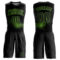 Custom Black Neon Green Round Neck Sublimation Basketball Suit Jersey