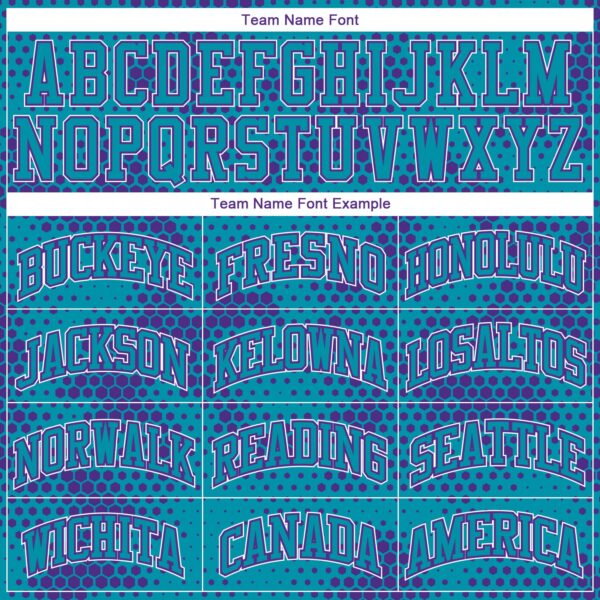 Custom Teal Purple-White Round Neck Sublimation Basketball Suit Jersey