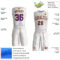 Custom White Purple-Gold Round Neck Sublimation Basketball Suit Jersey