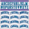 Custom White Purple-Teal Round Neck Sublimation Basketball Suit Jersey