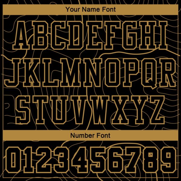 Custom Black Old Gold Round Neck Sublimation Basketball Suit Jersey