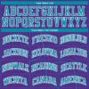 Custom Purple Teal-White Round Neck Sublimation Basketball Suit Jersey