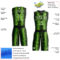 Custom Black Neon Green-White Animal Fur Print Round Neck Sublimation Basketball Suit Jersey