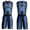 Custom Black Light Blue-White Animal Fur Print Round Neck Sublimation Basketball Suit Jersey