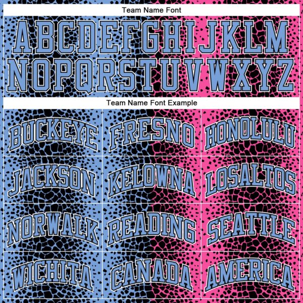 Custom Black Light Blue-Pink Animal Fur Print Round Neck Sublimation Basketball Suit Jersey