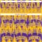 Custom Purple Gold-White Round Neck Sublimation Basketball Suit Jersey