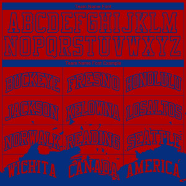 Custom Red Royal Color Splash Round Neck Sublimation Basketball Suit Jersey