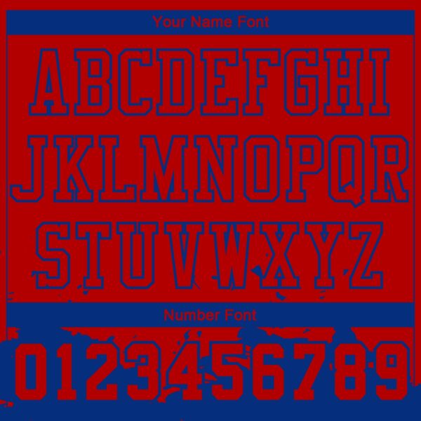 Custom Red Royal Color Splash Round Neck Sublimation Basketball Suit Jersey