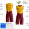 Custom Yellow Maroon Color Splash Round Neck Sublimation Basketball Suit Jersey