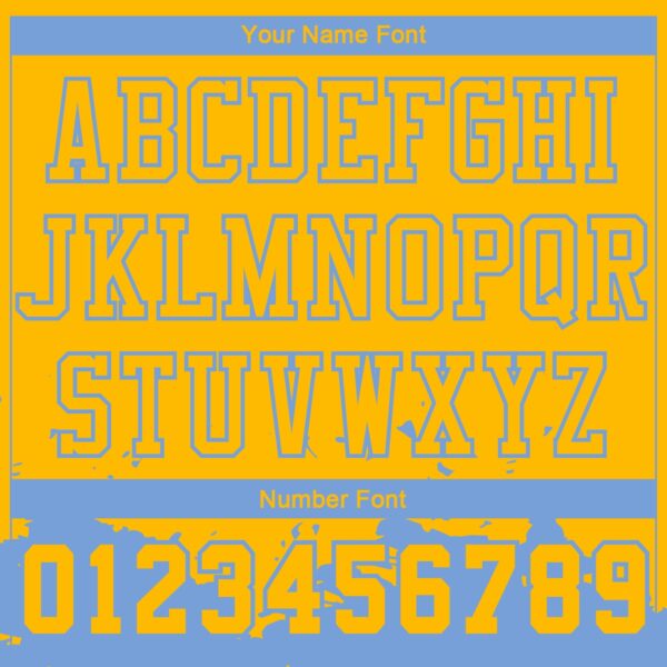 Custom Yellow Light Blue Color Splash Round Neck Sublimation Basketball Suit Jersey