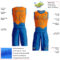 Custom Bay Orange Blue Color Splash Round Neck Sublimation Basketball Suit Jersey