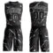 Custom Black White Bright Lines Round Neck Sublimation Basketball Suit Jersey