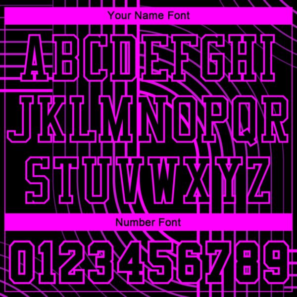 Custom Black Deep Pink Tracks Round Neck Sublimation Basketball Suit Jersey