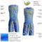 Custom Light Blue Gold Abstract Grunge Art Round Neck Sublimation Basketball Suit Jersey