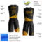 Custom Black Gold Wind Shapes Round Neck Sublimation Basketball Suit Jersey