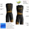 Custom Black Old Gold Wind Shapes Round Neck Sublimation Basketball Suit Jersey