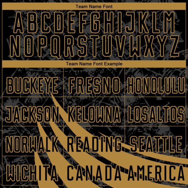 Custom Black Old Gold Wind Shapes Round Neck Sublimation Basketball Suit Jersey